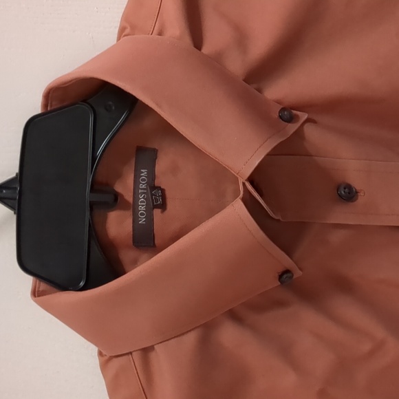 NORDSTROM  SmartCare Mens Dress Shirt Size 16 1/2 - 35 - Picture 5 of 6